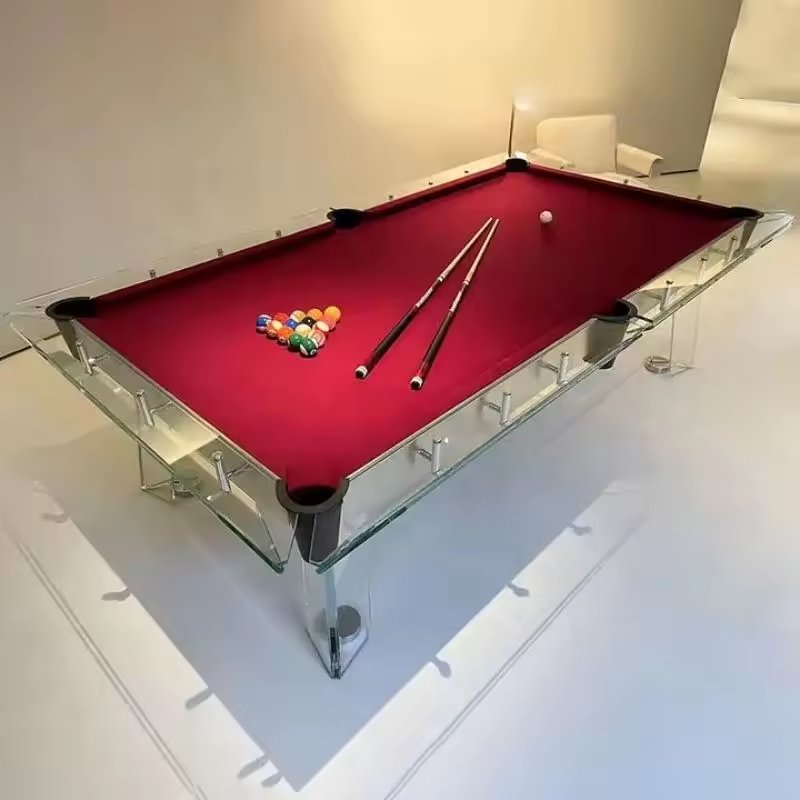mesa de billar profesional Hot Sale Luxury 7FT 8FT 9FT Snooker Glass Slate Pool Billiard Table with Wool Cushion