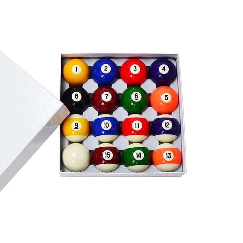 2-1/4" Billiard Pool Balls Marble Professional Tournament Billiards Ball Complete 16 Ball Set