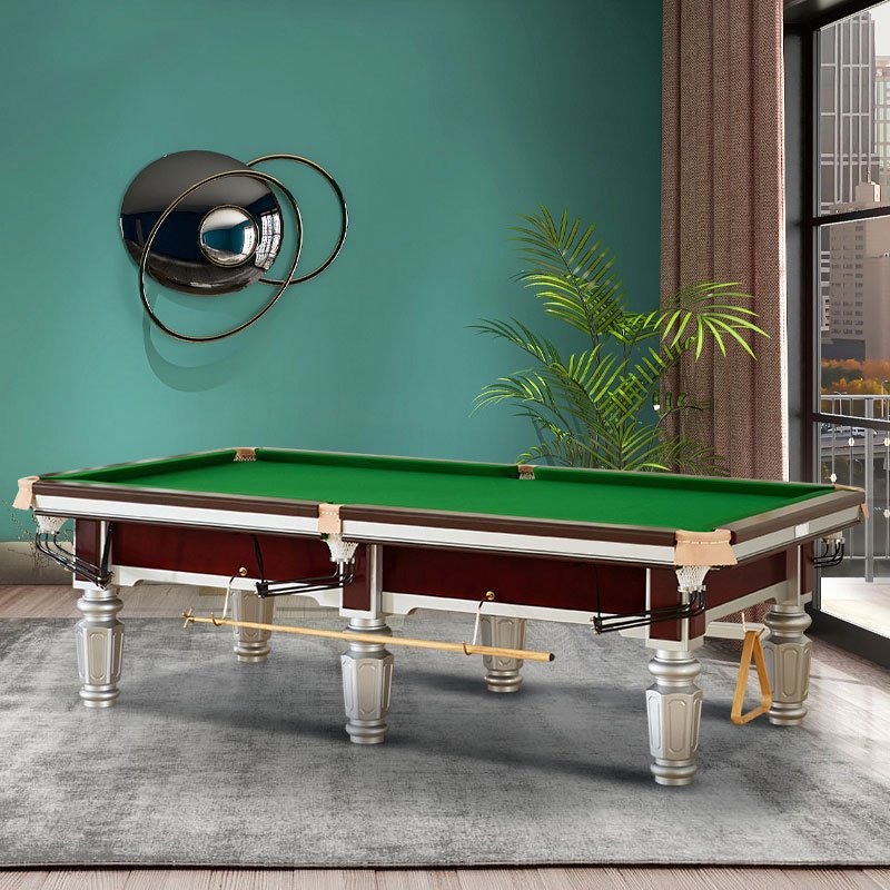 Standard professional bluestone billiard table, solid wood Chinese black 8-ball billiard table