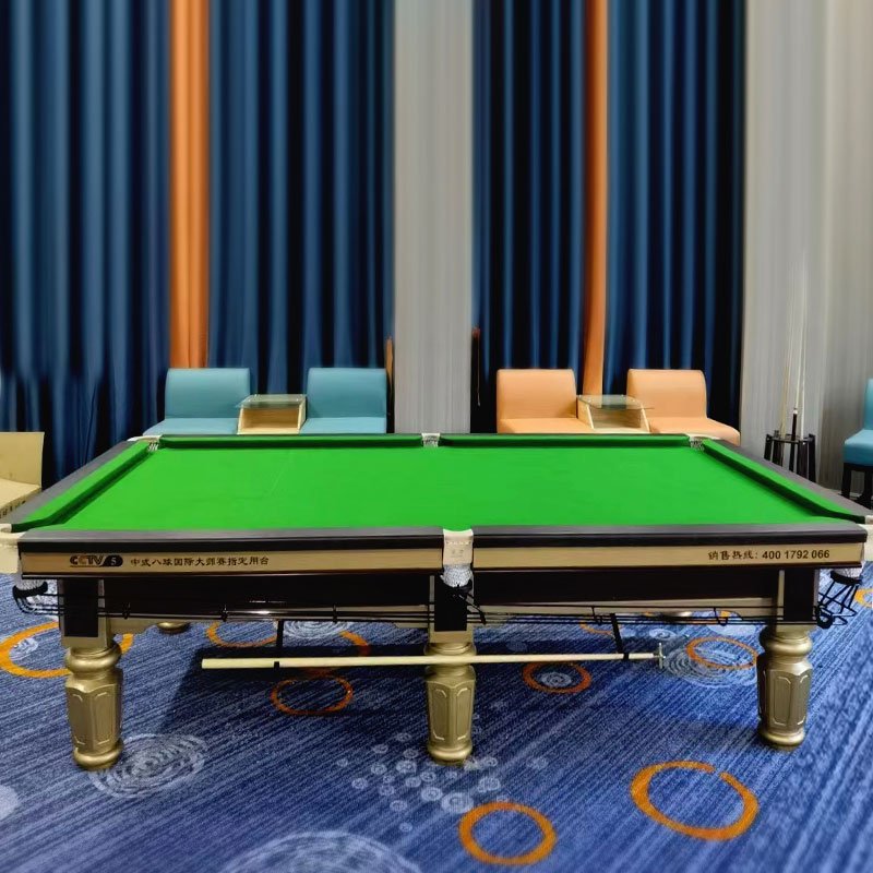 Standard professional bluestone billiard table, solid wood Chinese black 8-ball billiard table