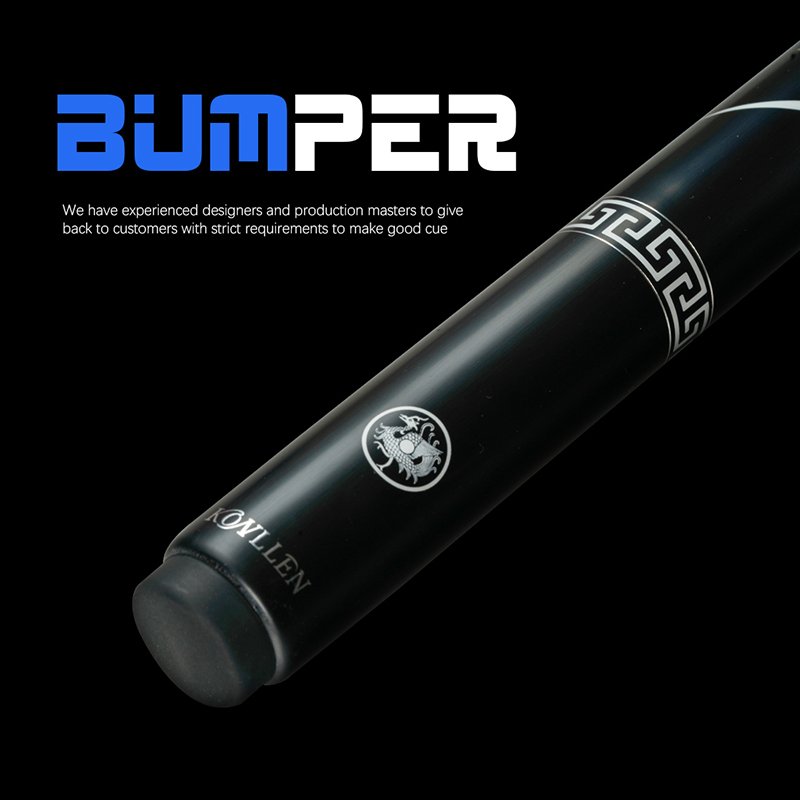 Hot sale KONLLEN Snooker Cue Carbon Fiber Shaft Chinese Elements Decal Design Snooker Cue
