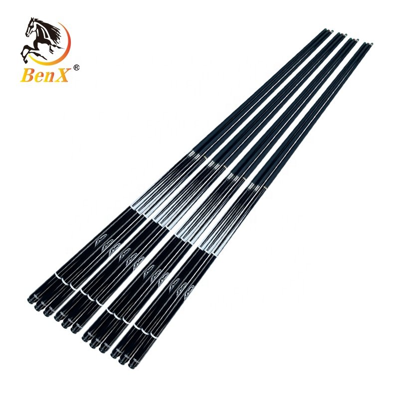 BenX Series G29 Carbon Fiber 1/2 Pool Cue Black Fiber Snooker Cue For Billiards 10mm/11.5mm/13mm