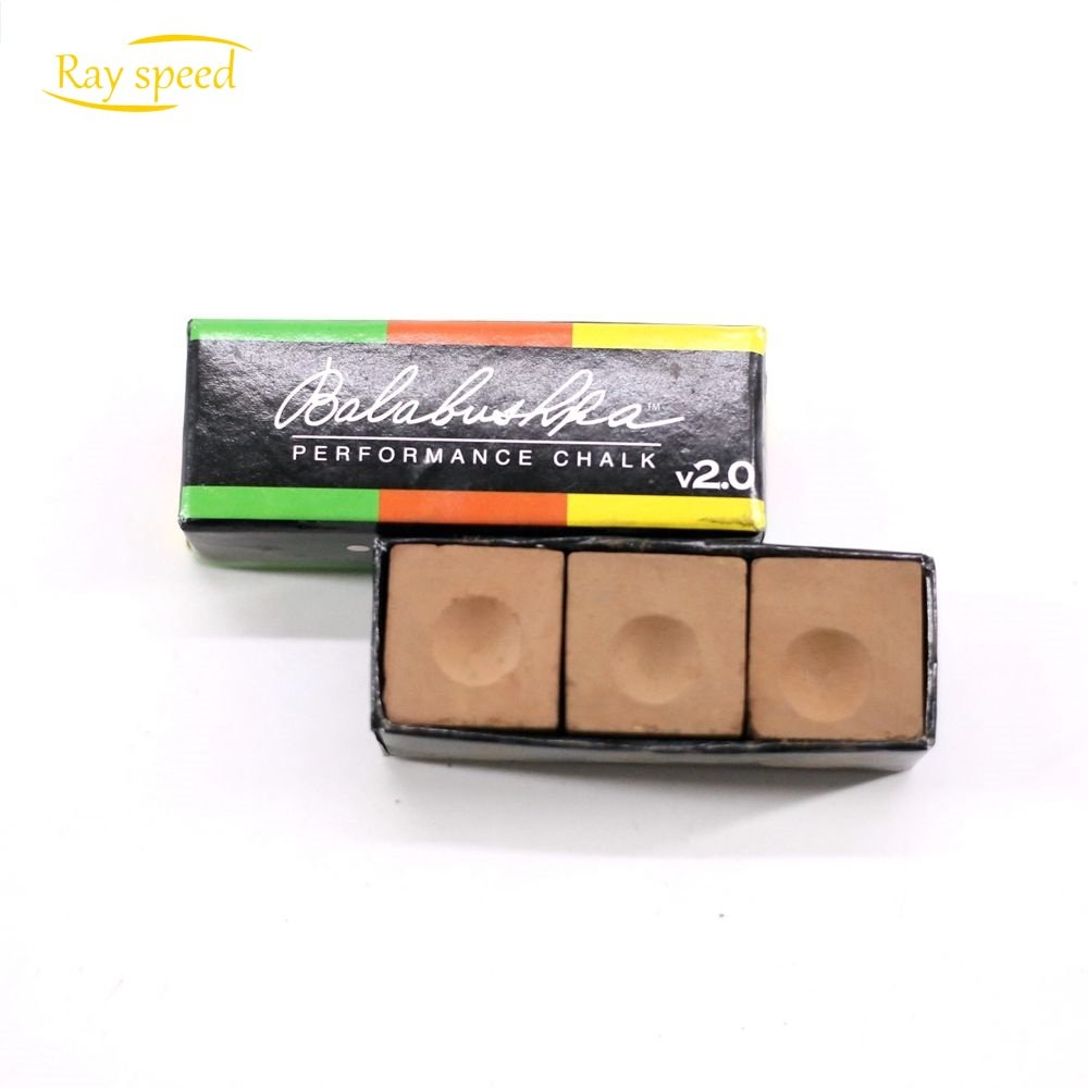 Rayspeed Professional Hot Sale High Quality 3pcs Per Box Billiard Chalk Pool Cue Chalk Brown Snooker Chalks