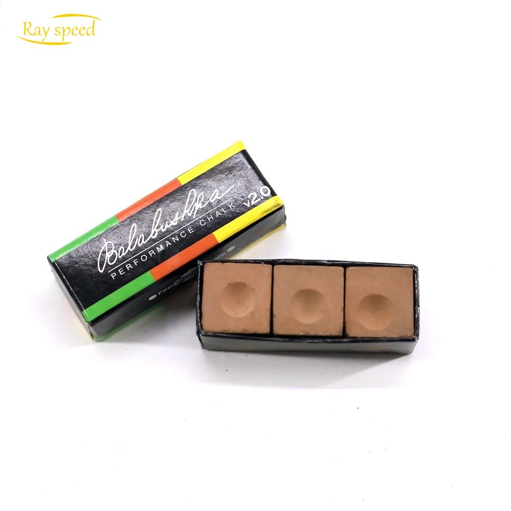 Rayspeed Professional Hot Sale High Quality 3pcs Per Box Billiard Chalk Pool Cue Chalk Brown Snooker Chalks