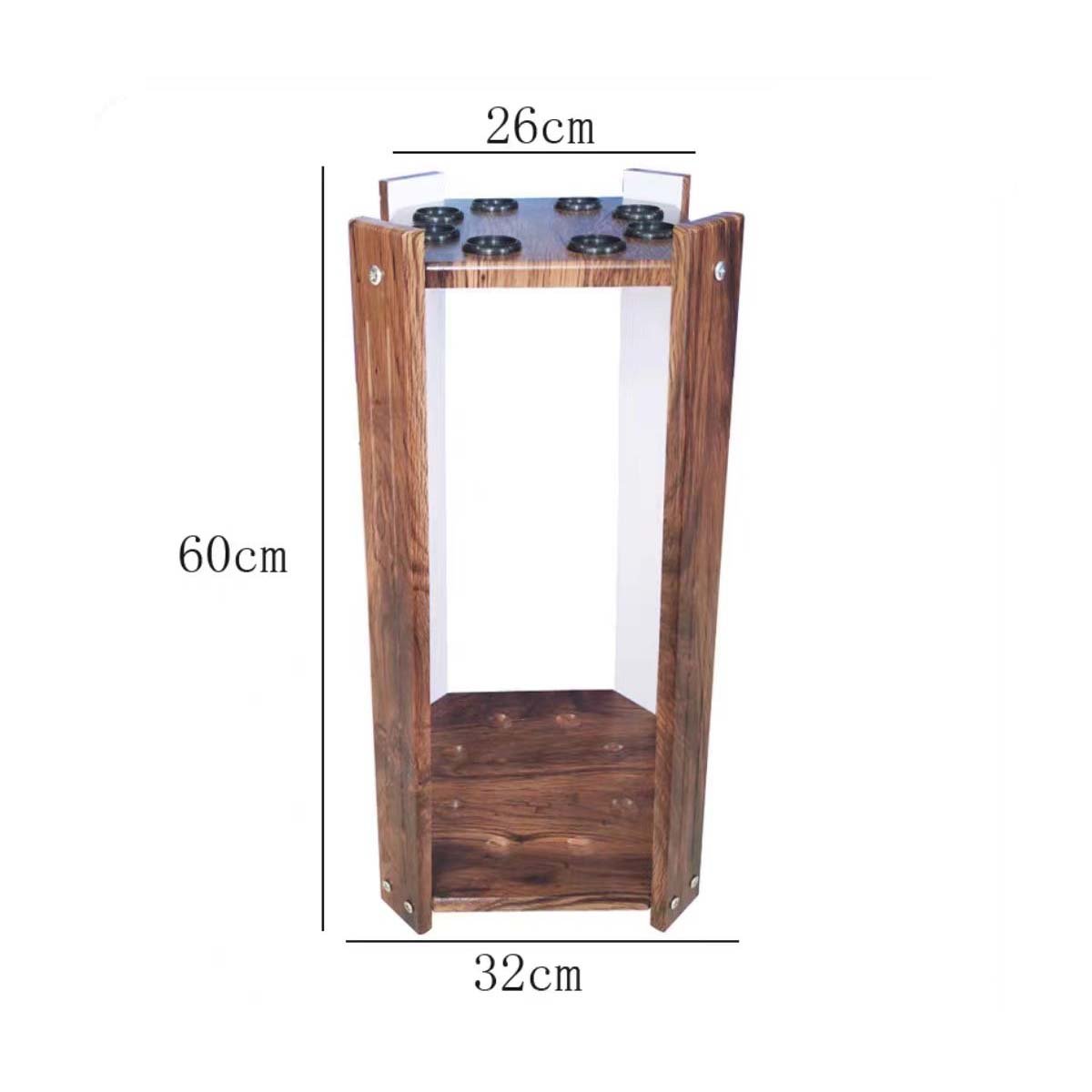 Premium 8 Holes Billiard Pool Snooker MDF Wood Cue Rack Holder Stand