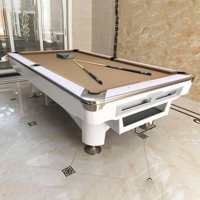 The most popular Pool Table Solid Wood 9ft pool Snooker table with light