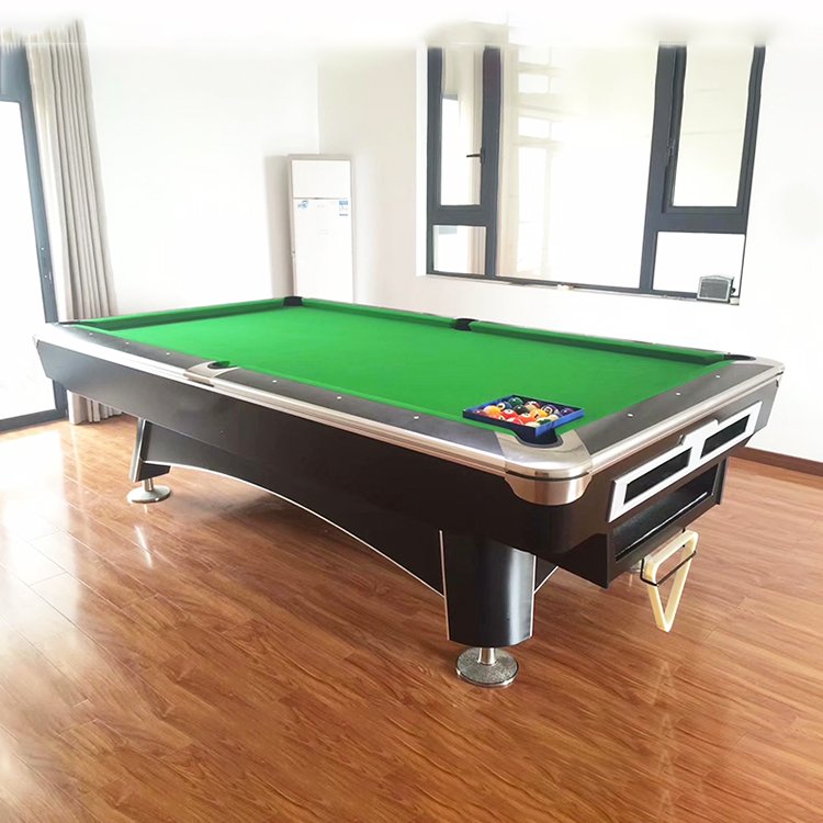 The most popular Pool Table Solid Wood 9ft pool Snooker table with light