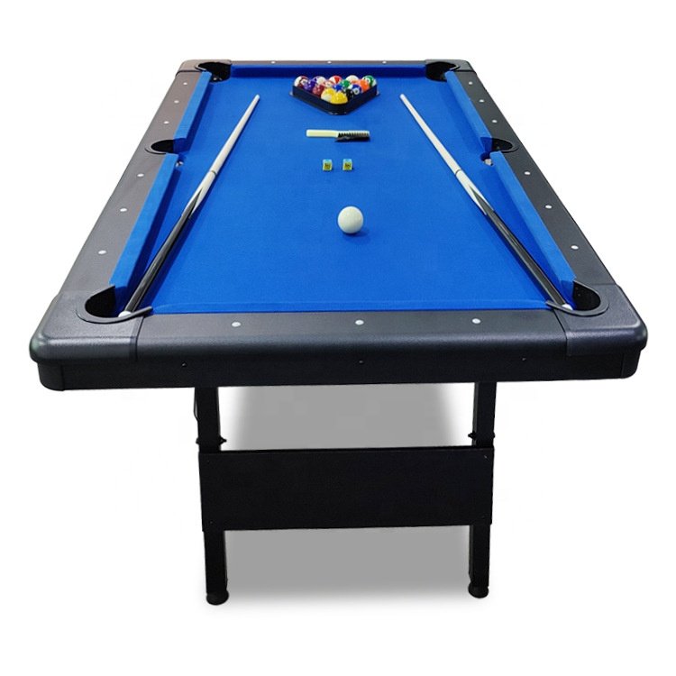 6ft 7ft Billiards Table - Portable Pool Table - Includes Full Set of Balls, 2 Cue Sticks, Chalk, and Felt Brush; Choose Your