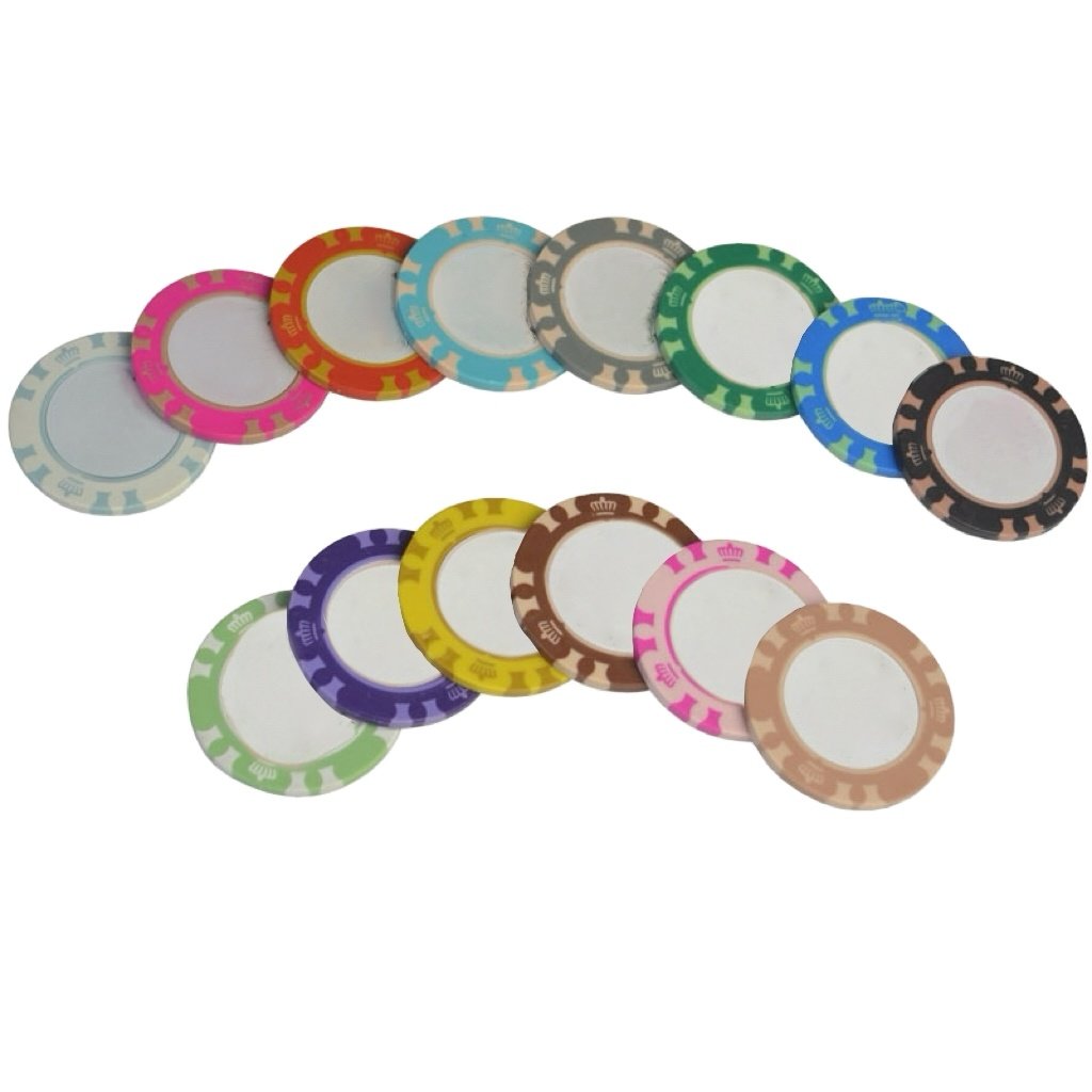 Customize Logo Built-in Iron Plate pure Clay Pokerchips Monte Carlo Clay Poker Chips 14g Custom for Texas Hold'em Blackjack