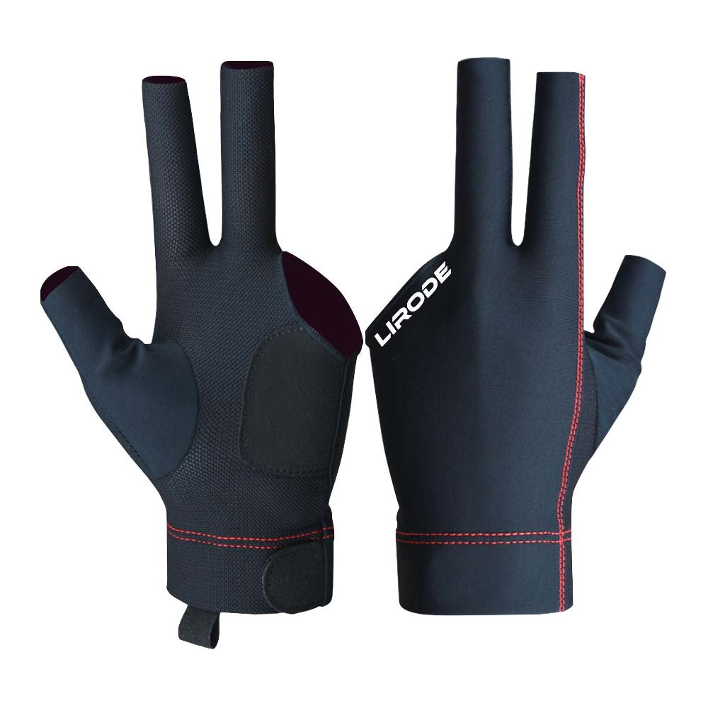 Wholesale Cheap Price Billiard Gloves Four-color Durable Non-slip Breathable Blilliard Accessories Snooker Gloves OPP Bag Wood