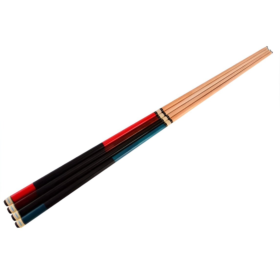 High Quality 3-PC Maple Wood Cue Stick for Snooker Pool Punch Jump Break Quality Leather & Steel Joint 13mm Tip Size