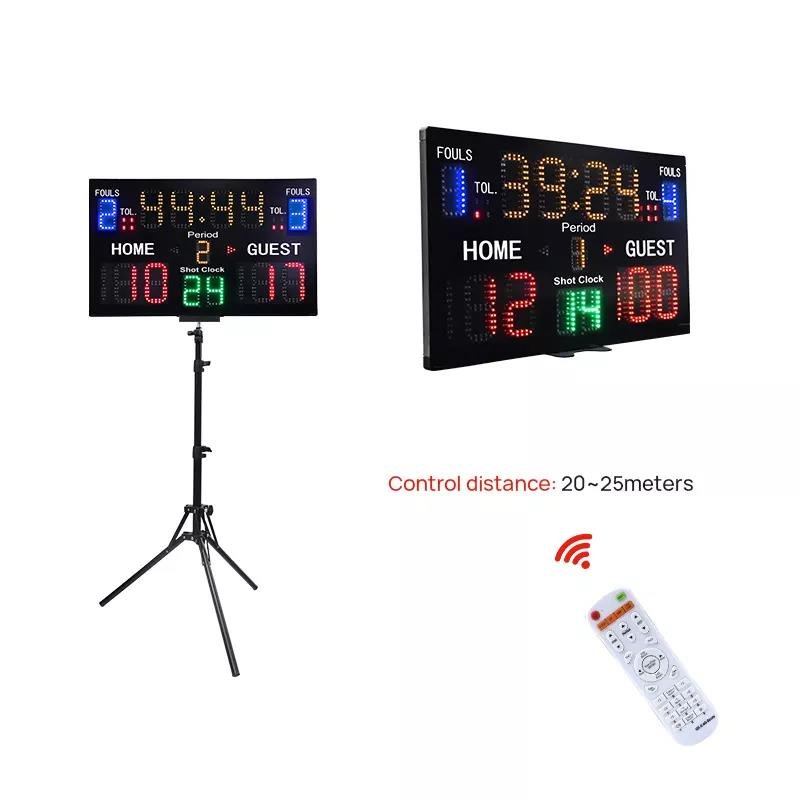 Manual Remote Sport Sports Led Small Swimming Hockey Scoreboards Portable Cricket Flag Football Scoreboard
