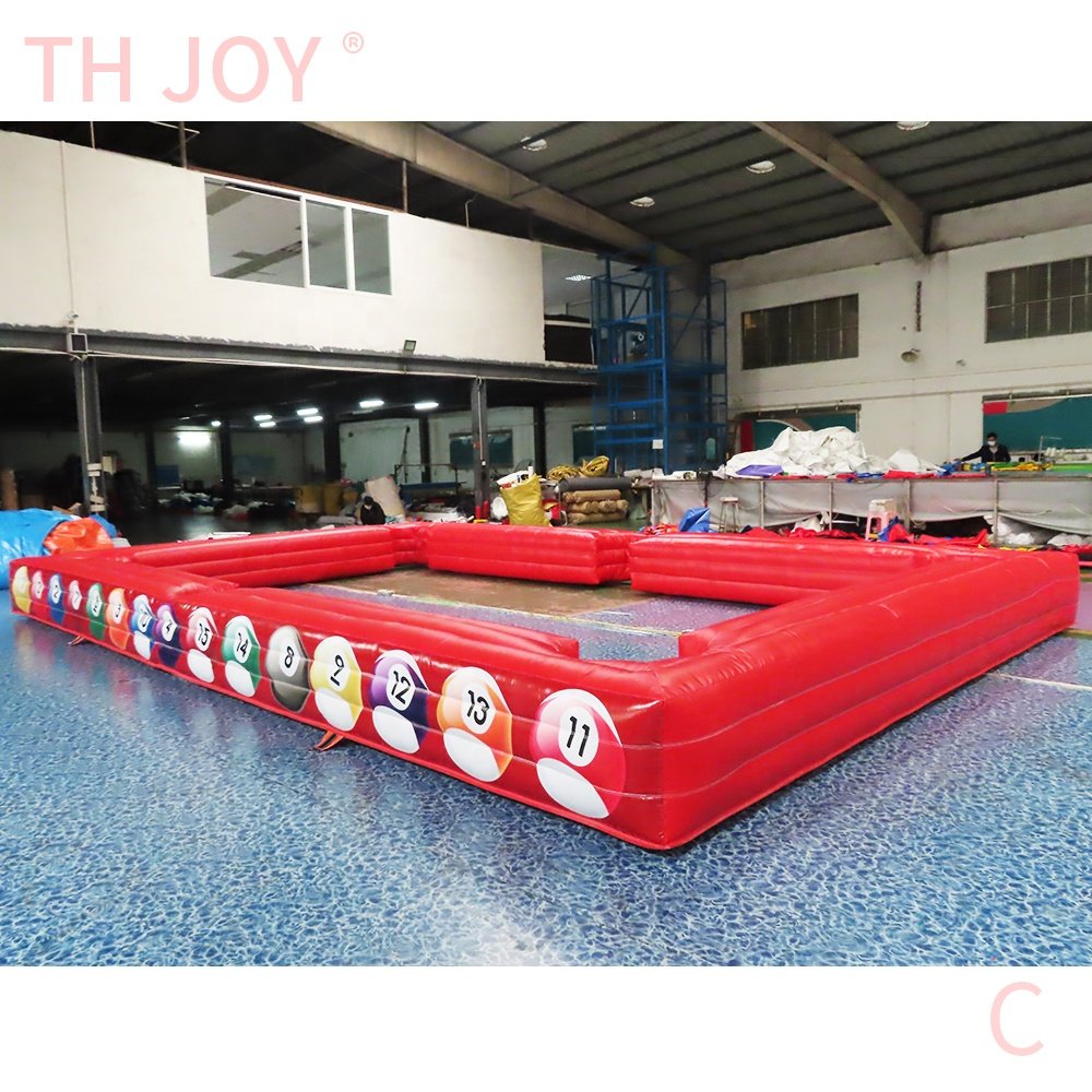 free air ship to door, pvc inflatable pool soccer table,giant inflatable snooker pool table, inflatable football billiard games