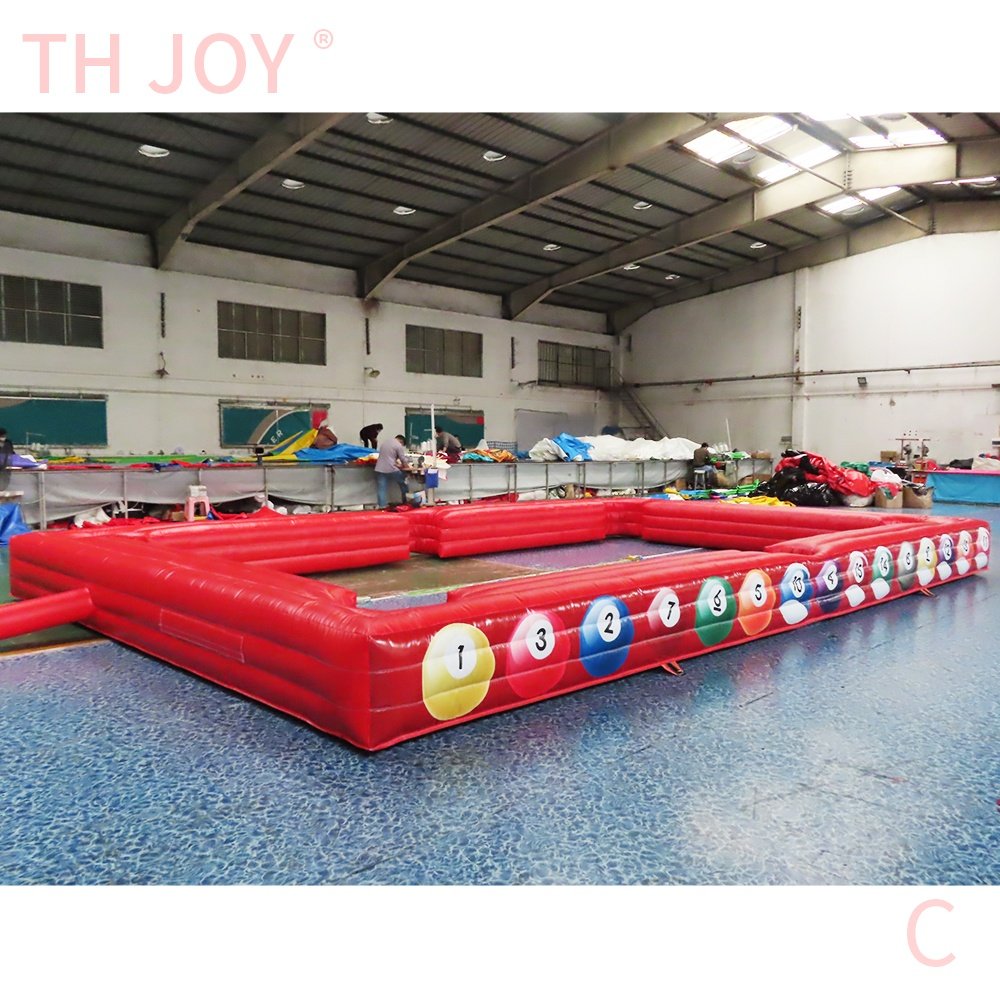 free air ship to door, pvc inflatable pool soccer table,giant inflatable snooker pool table, inflatable football billiard games