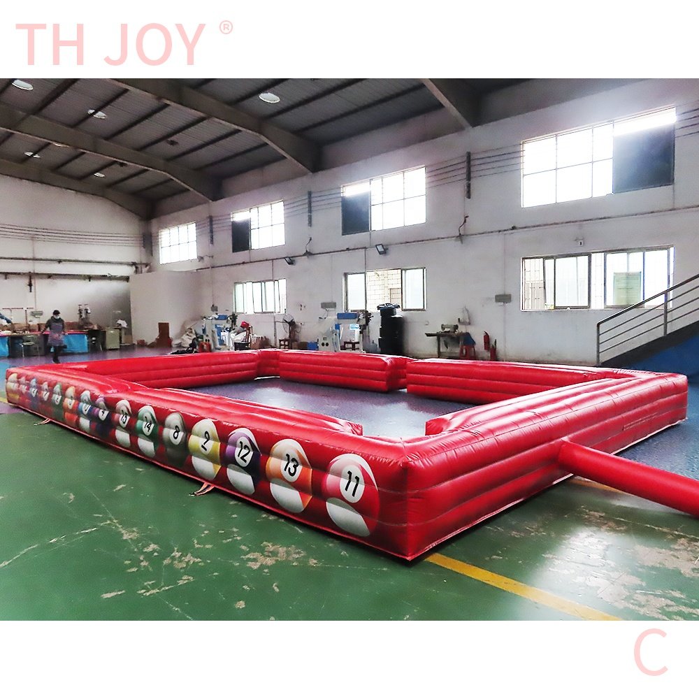 free air ship to door, pvc inflatable pool soccer table,giant inflatable snooker pool table, inflatable football billiard games