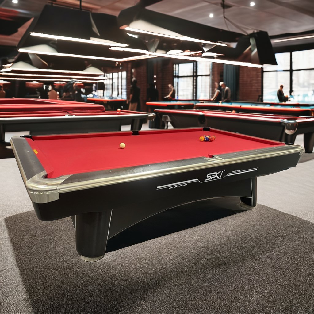 New design American Nine-ball Snooker Billiard Pool Table with leather billiard pocket
