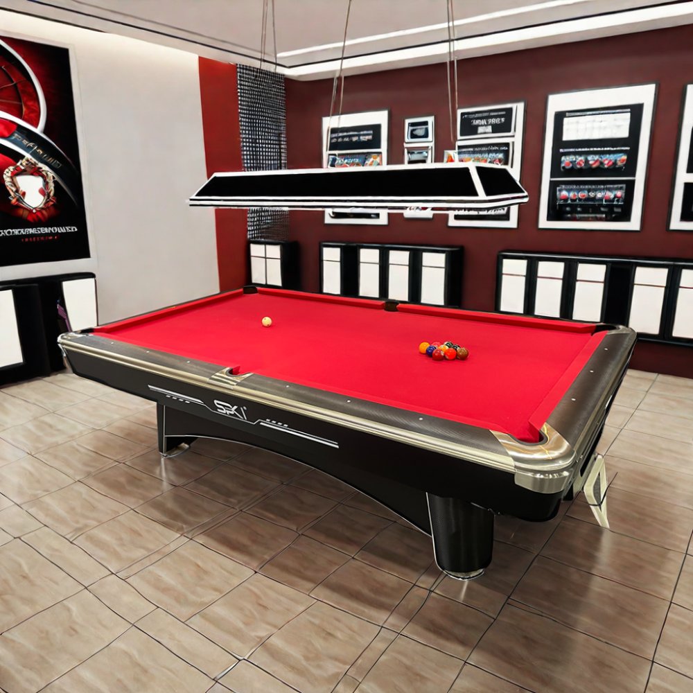 New design American Nine-ball Snooker Billiard Pool Table with leather billiard pocket