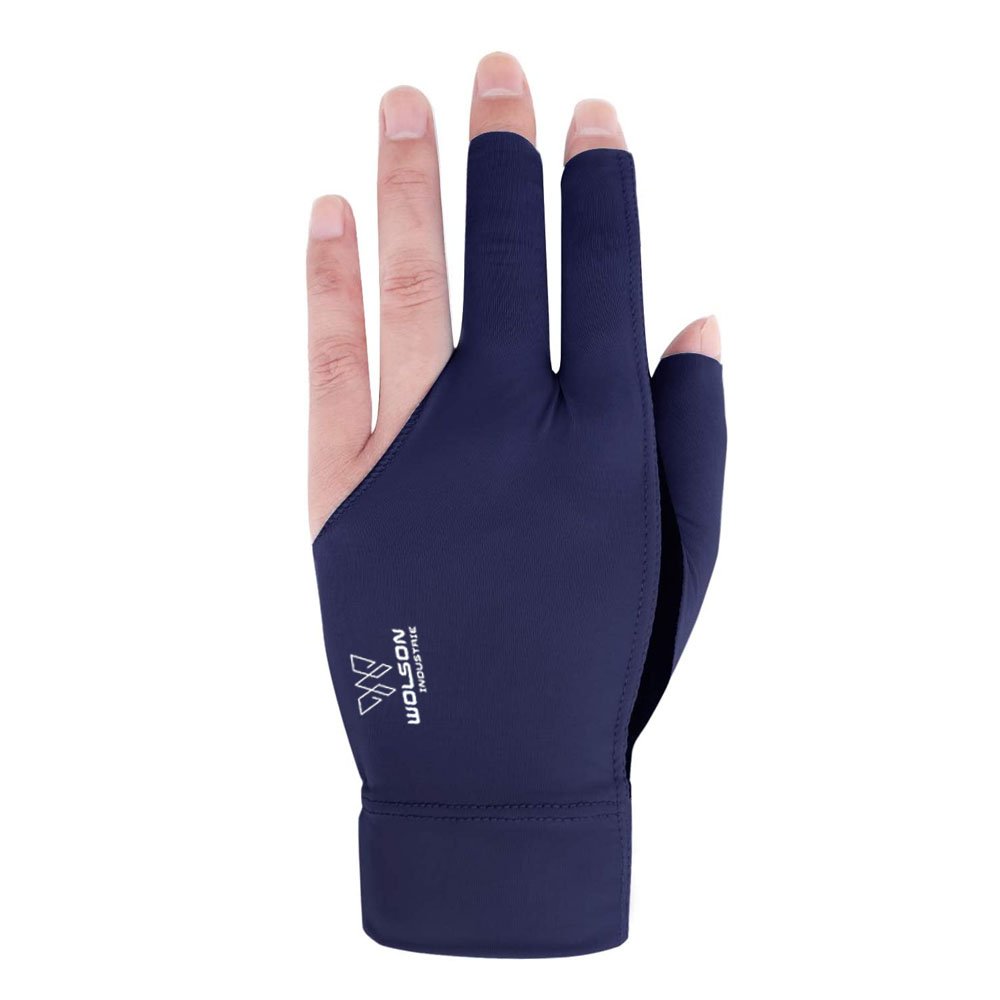 Guantes De Billar Wholesale Custom Billiards Gloves Non Slip Pad 3 Fingers Pool Shooting Snooker Gloves For Left or Right Hand