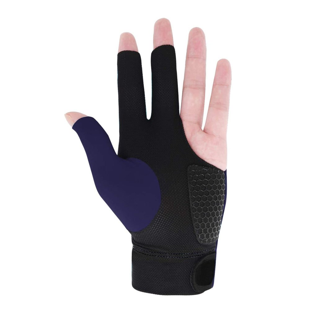 Guantes De Billar Wholesale Custom Billiards Gloves Non Slip Pad 3 Fingers Pool Shooting Snooker Gloves For Left or Right Hand