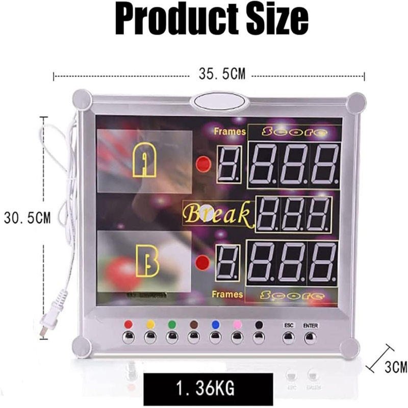 Rayspeed LED Digital Display Portable 0-199 Scores Tabletop Scoreboard Indoor Counting Score Keeper with Remote Control