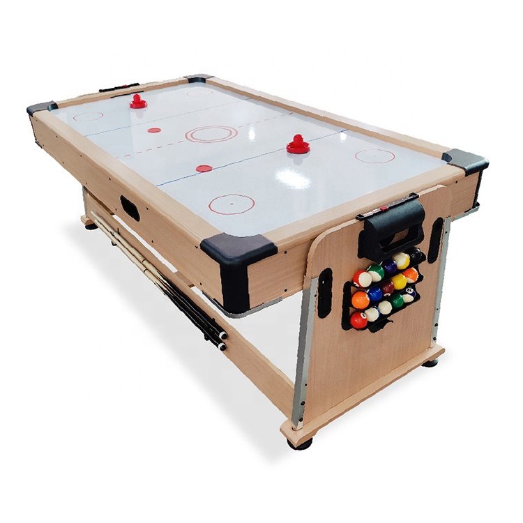 Hot Selling Indoor 4 in 1 Multifunctional Game Table Snooker Table, Table Tennis Table, Air Hockey Table, Dinning Table