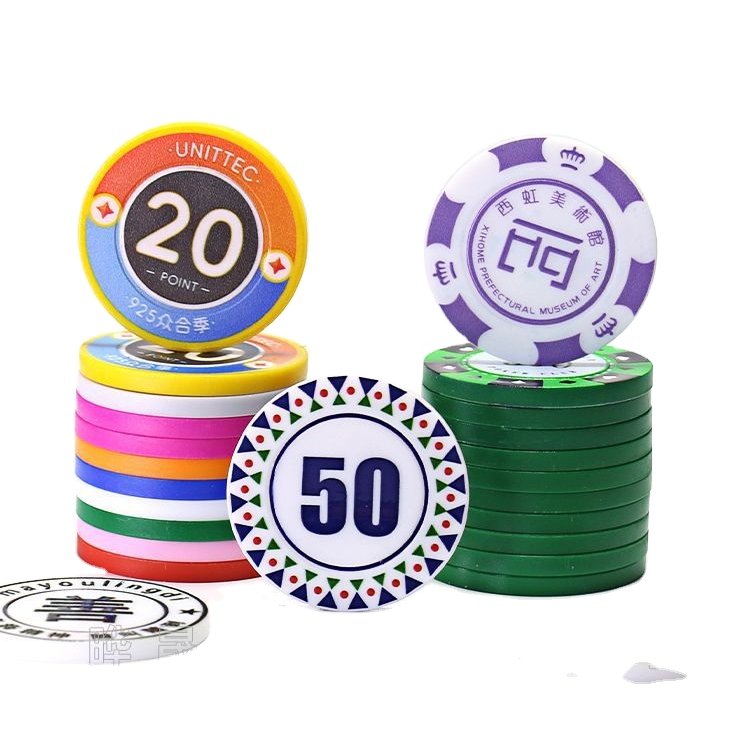 Factory Price Cheap Entertainment Plastic Professional Premium Custom Game Token Coin Poker Chips For Sales