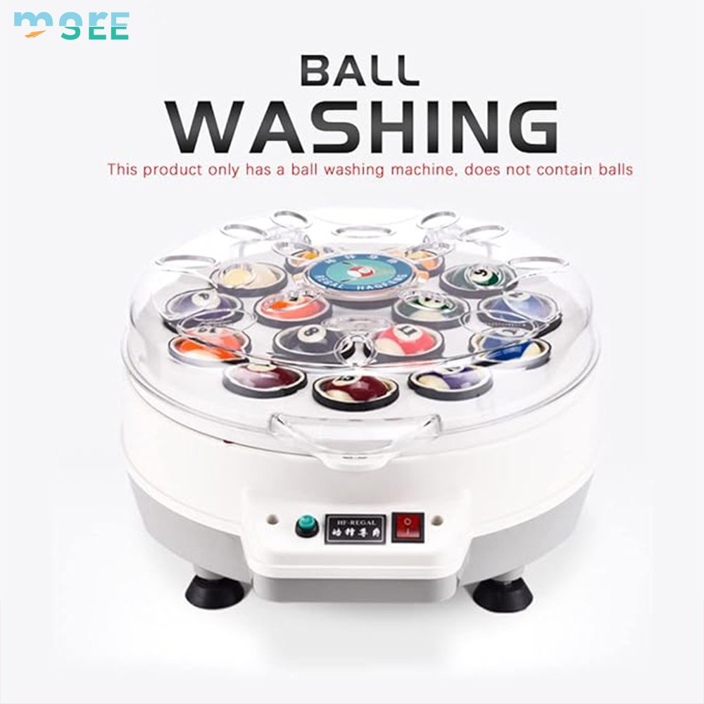 SeeMore Selection Automatic 16/22 Balls British American Clean Polish Care for Pool Balls Snooker Polishing Washing Machine