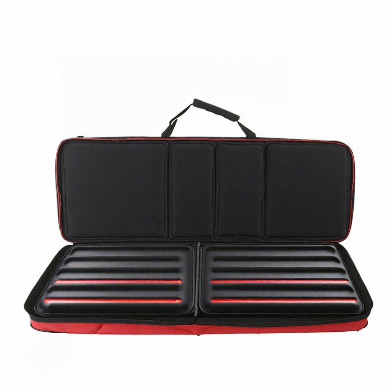 Custom 500pcs 1000 pcs Capacity Oxford Box Portable Chips Bag Waterproof Black Eva Poker Chip Case for Texas Hold'em Blackjack