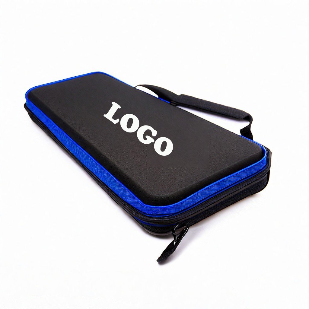 Custom 500pcs 1000 pcs Capacity Oxford Box Portable Chips Bag Waterproof Black Eva Poker Chip Case for Texas Hold'em Blackjack