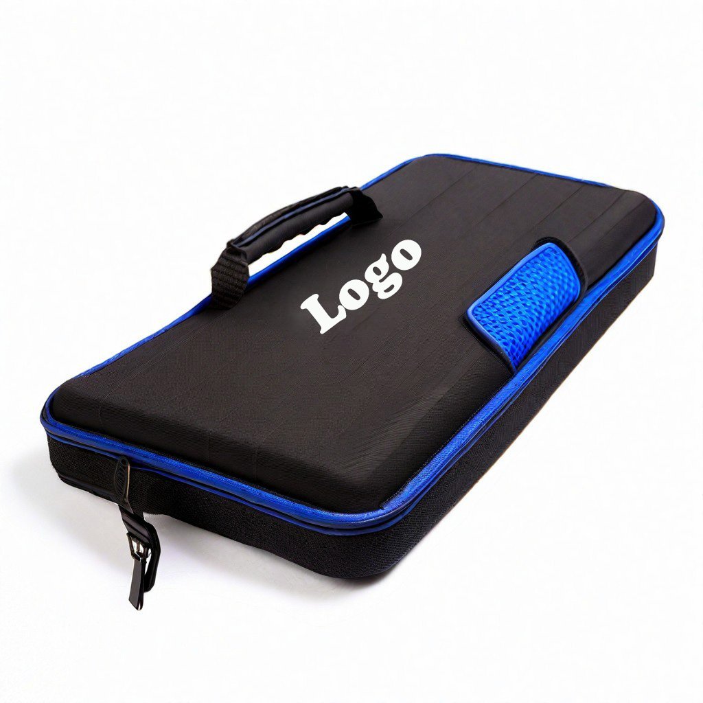 Custom 500pcs 1000 pcs Capacity Oxford Box Portable Chips Bag Waterproof Black Eva Poker Chip Case for Texas Hold'em Blackjack