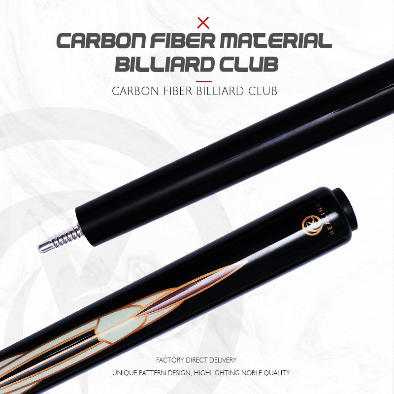 Carbon Fiber Center Joint Billiard Cue Stick Pool Cue Snooker Cue