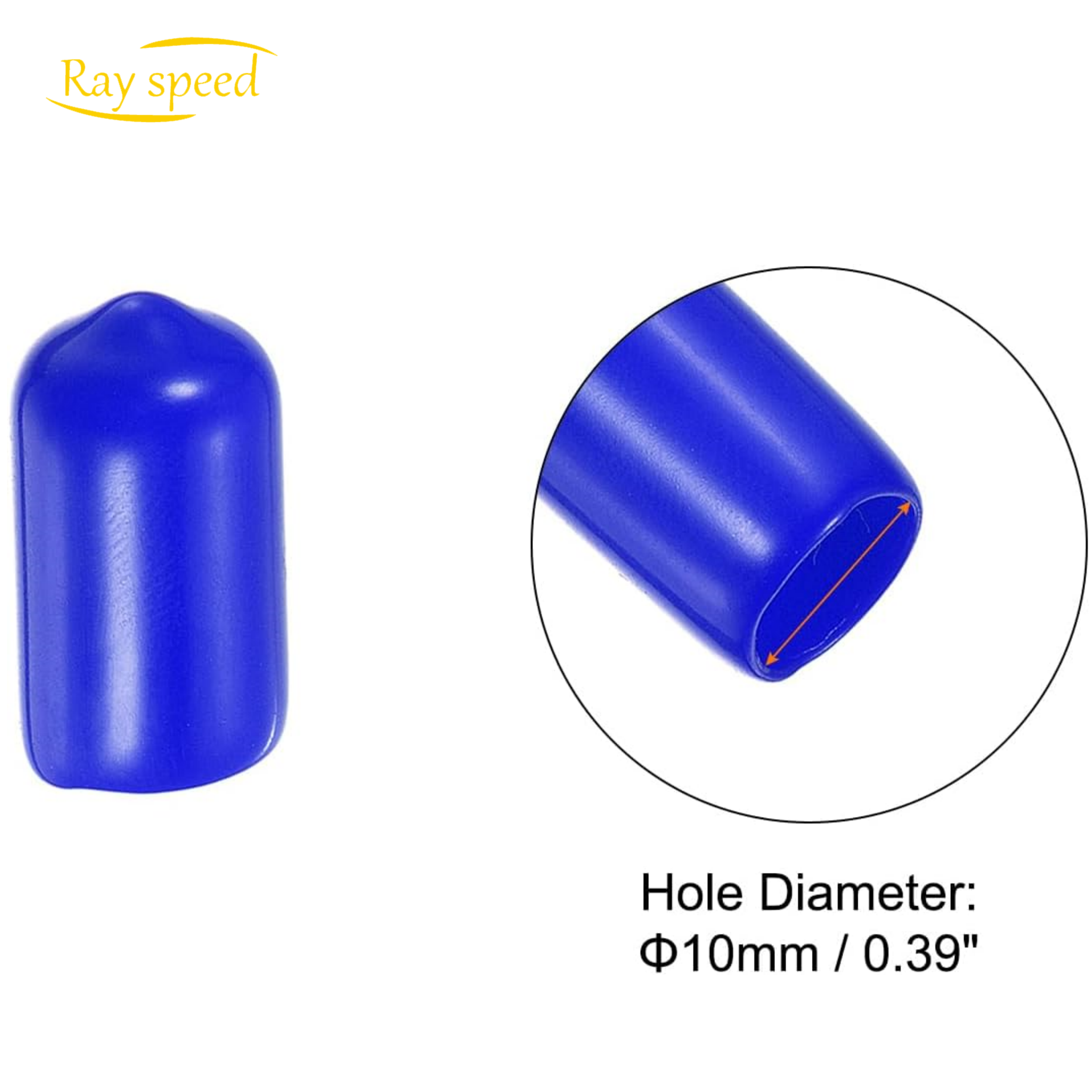 Rayspeed Pool Cue Tip Cover Billiard Cue Tip Protector Rubber Pool Cue Tips Head Tool Snooker Accessory for Billiard Club Blue