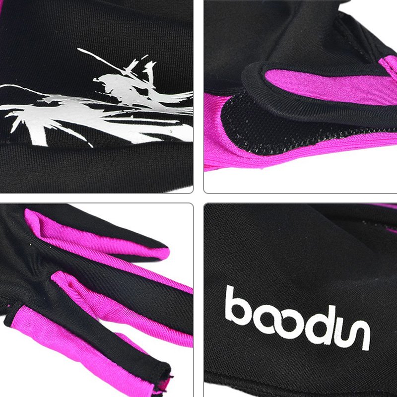 BOODUN 3 finger left billiard pool snooker table game fabric glove-multi color choose from