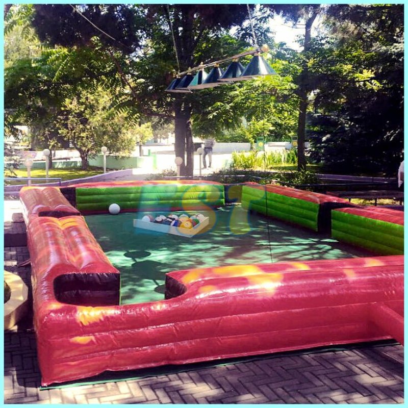 Inflatable Snookball Table Inflatable Human Billiards Games Team Building Inflatable Arena Games For Adult
