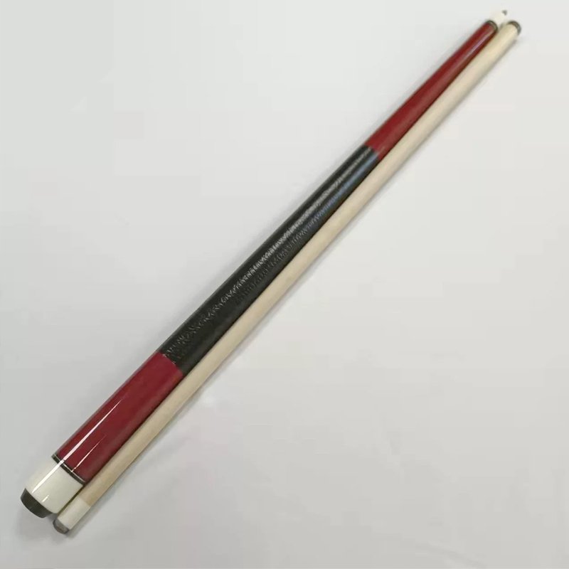 High Quality Economical 1/2-pc Billiards Pool Cue 57 Inch Maple Shaft Hardwood Butt with Leather Painted Grip
