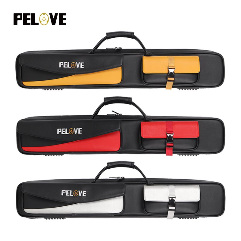High-End Customizable XL Size PU Leather Billiard Cue Bag Factory Wholesale Portable Waterproof Soft Cue Case for Cue Stick