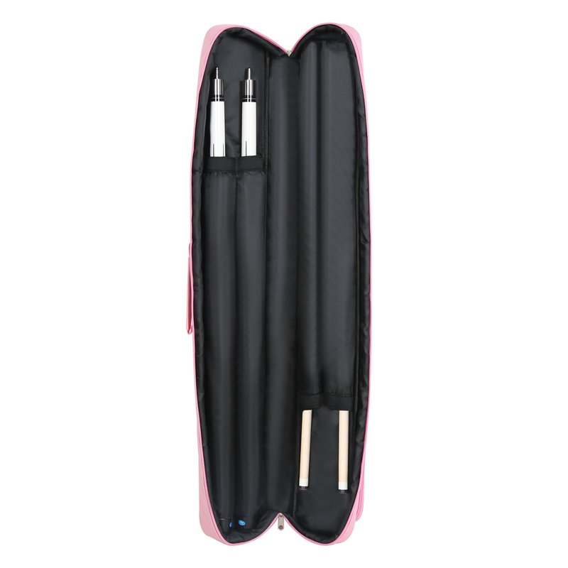 2x2 Pool Cue Heavy Duty Oxford Wear-Resistant Soft Billiard Cue Case Bag with Adjustable Shoulder Strap Pool Stick for Black