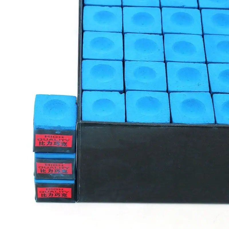 Premium Billie 3A Quality Gross Box 144pcs Billiard Snooker Pool Cue Chalk Green/Red/Blue