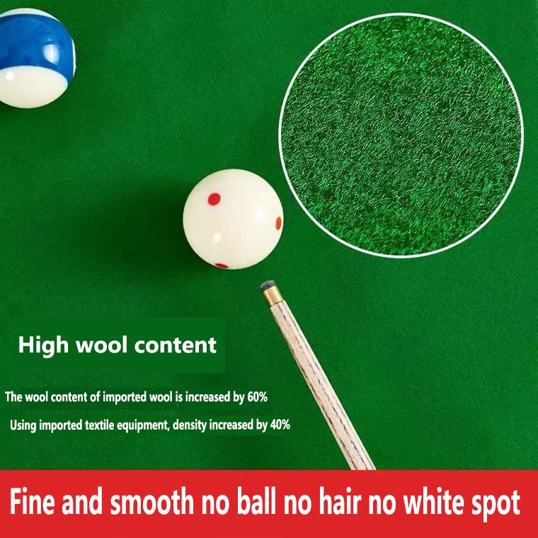 Custom 7ft 8ft 9ft Green Blue Red Snooker Billiard Tablecloth Strips Set Fast Speed Felt Pool Table