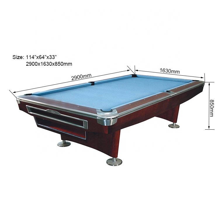 9ft British Style Tournament Solid Wood Slate Snooker Table Club Family Indoor Outdoor Automatic Ball Return Pool Table