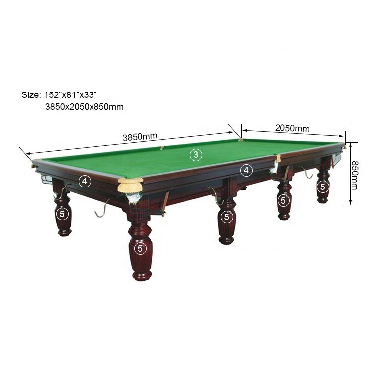 9ft British Style Tournament Solid Wood Slate Snooker Table Club Family Indoor Outdoor Automatic Ball Return Pool Table