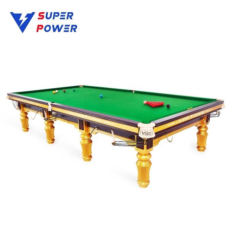 2024 hot-selling China manufacturer wholesale steel block cushion snooker table 12ft stone slate pool table for club