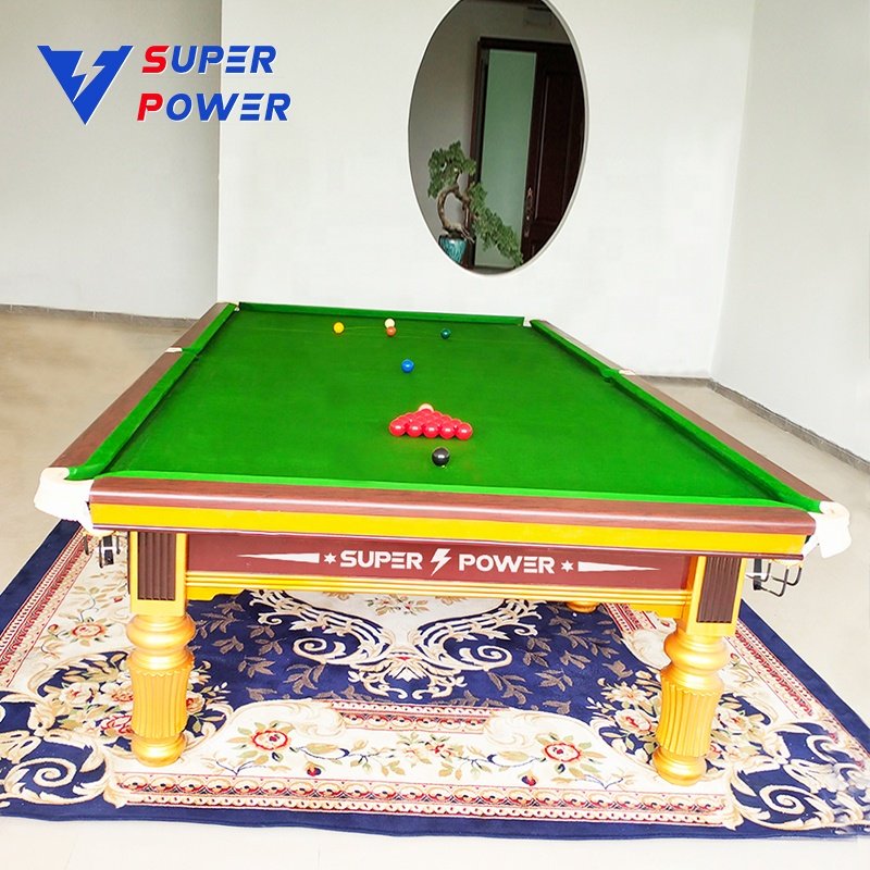 2024 hot-selling China manufacturer wholesale steel block cushion snooker table 12ft stone slate pool table for club