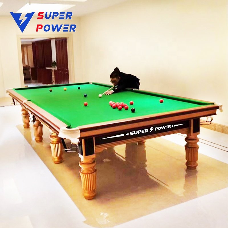 2024 hot-selling China manufacturer wholesale steel block cushion snooker table 12ft stone slate pool table for club