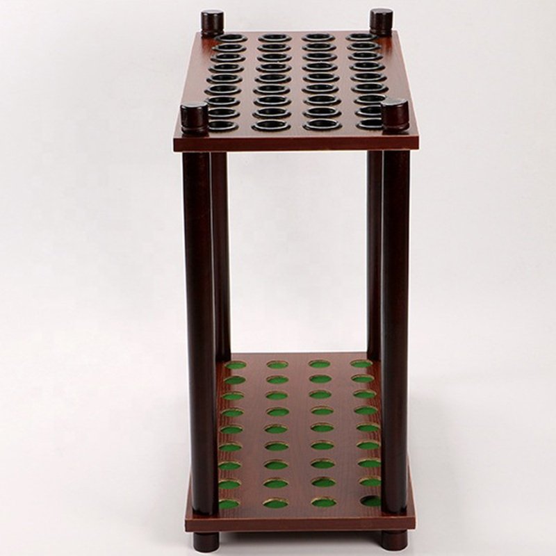 Square Shape Snooker & Billiard Cue Standing Rack Pool Sticks Holder 36 Holes