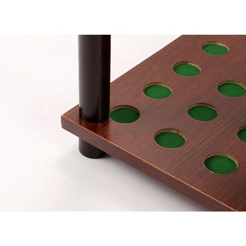 Square Shape Snooker & Billiard Cue Standing Rack Pool Sticks Holder 36 Holes