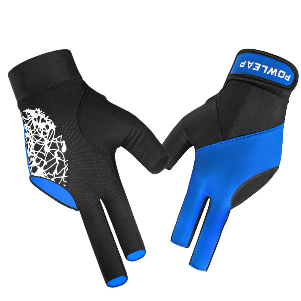 Good Quality Two Fingers Professional Billiard Snooker Pool Gloves Comfortable Elastic Pool Gloves For Pool Table Playing