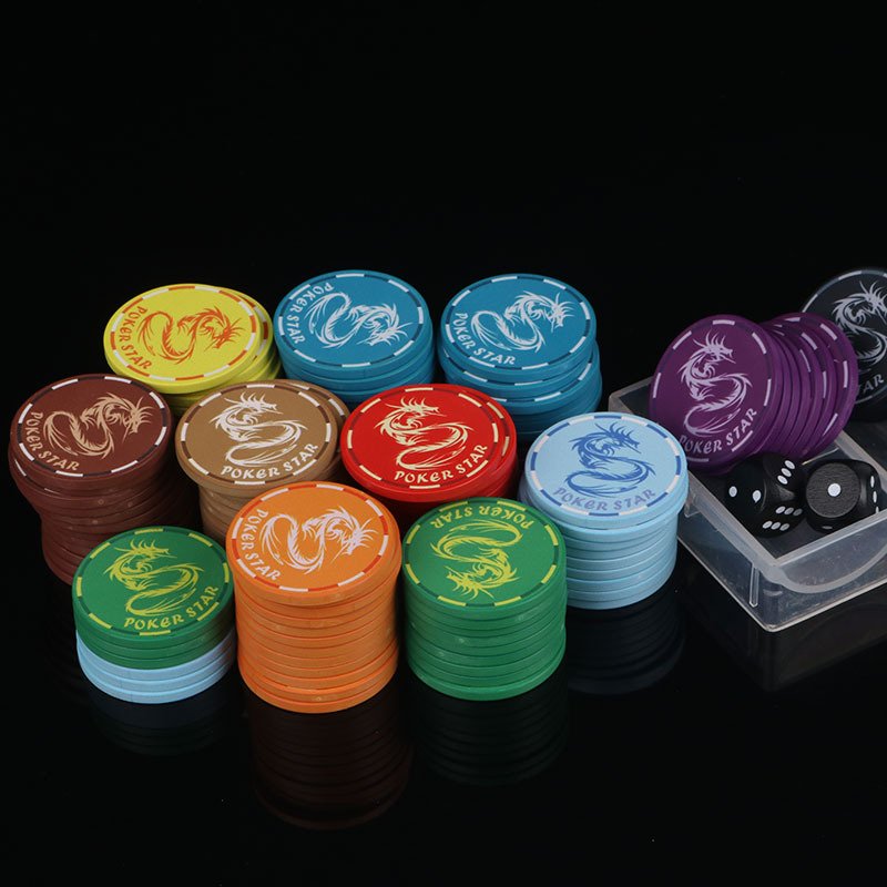 Cheap Poker Star Lucky Dragon Design Chinese Factory For Casino Grade Entertainment Texas Hold'em Ceramic Poker Chips