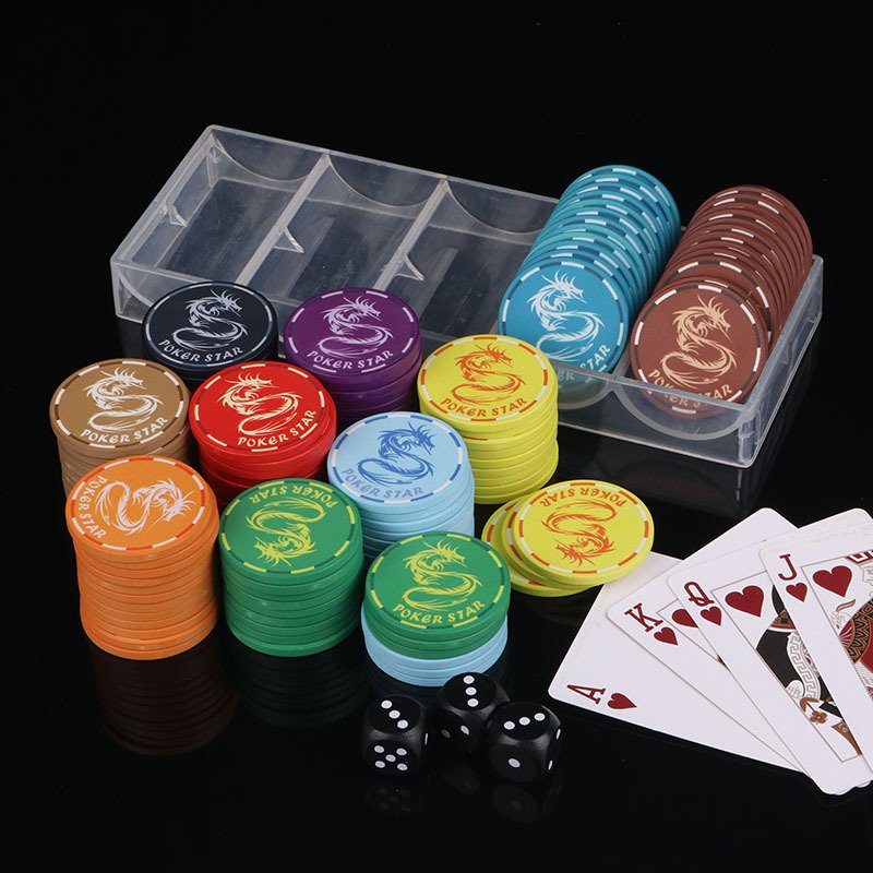 Cheap Poker Star Lucky Dragon Design Chinese Factory For Casino Grade Entertainment Texas Hold'em Ceramic Poker Chips