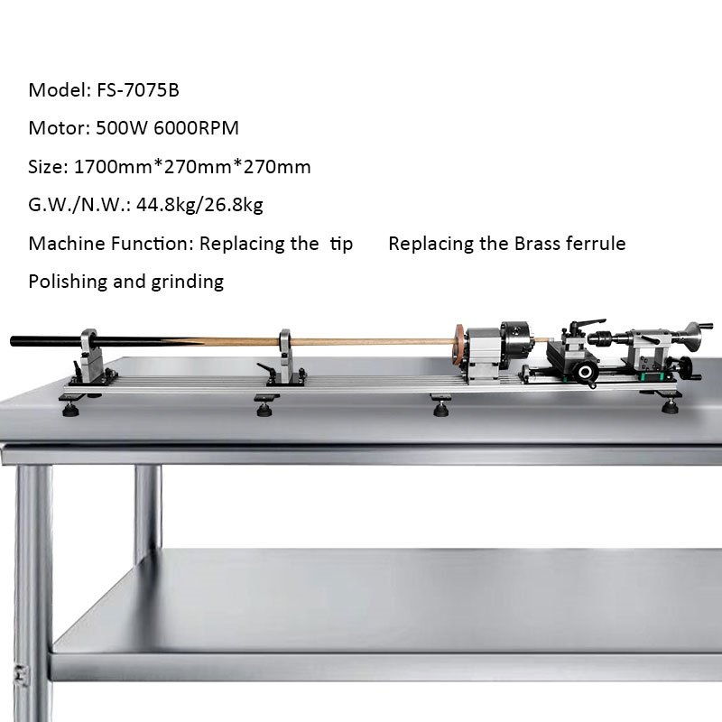 Billiard Pool Cue Change Tip Ferrule Arc Curve Repair Machine Snooker & Billiard Repairing Machine With Shift Rail